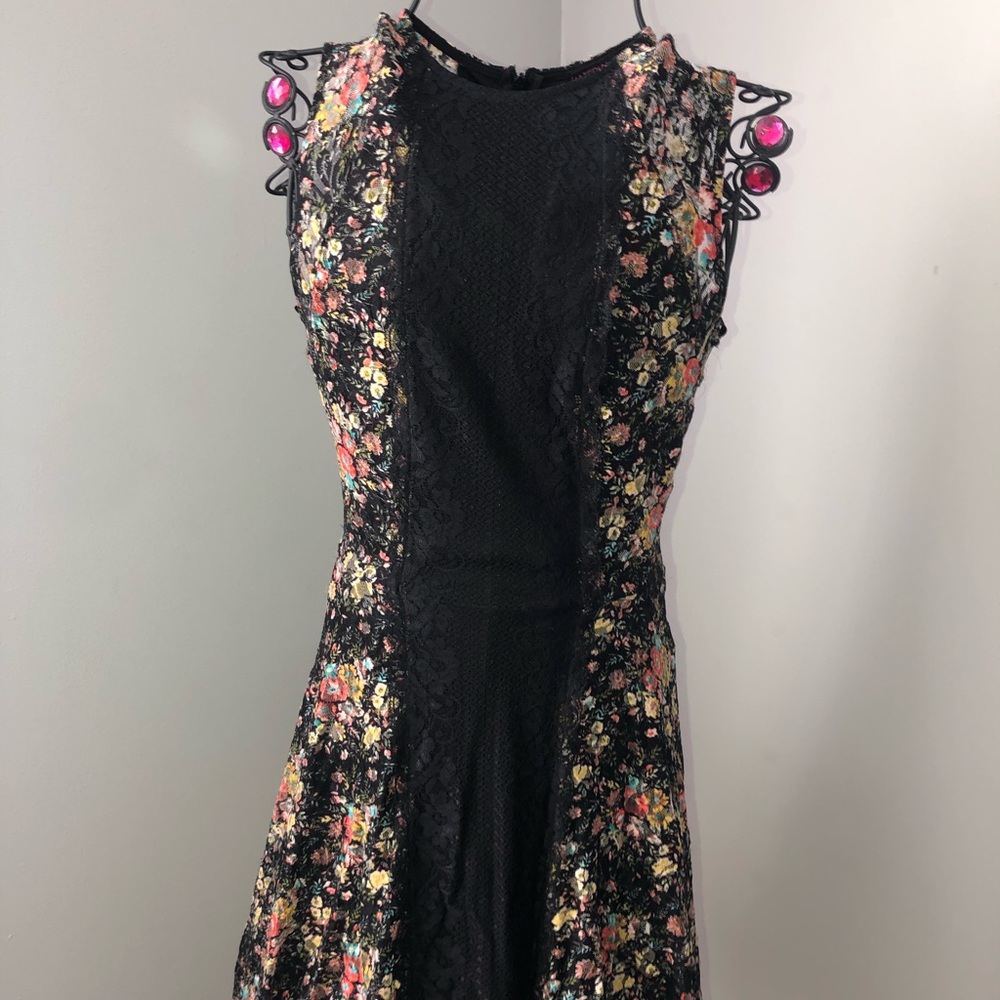 Material Girl Lace-Floral Dress